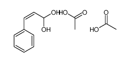acetic acid,3-phenylprop-2-ene-1,1-diol结构式