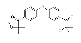 2-methoxy-1-[4-[4-(2-methoxy-2-methylpropanoyl)phenoxy]phenyl]-2-methylpropan-1-one结构式