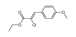 (E)-methoxyphenyl-3 chloro-2 propenoate d'ethyle结构式