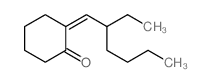 2-(2-ethylhexylidene)cyclohexan-1-one结构式