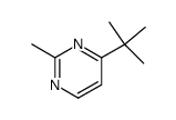 Pyrimidine, 4-(1,1-dimethylethyl)-2-methyl- (9CI) structure