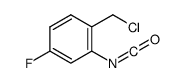 1-(Chloromethyl)-4-fluoro-2-isocyanatobenzene结构式