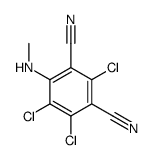 2,4,5-trichloro-6-(methylamino)benzene-1,3-dicarbonitrile Structure
