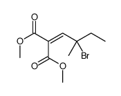dimethyl 2-(2-bromo-2-methylbutylidene)propanedioate结构式