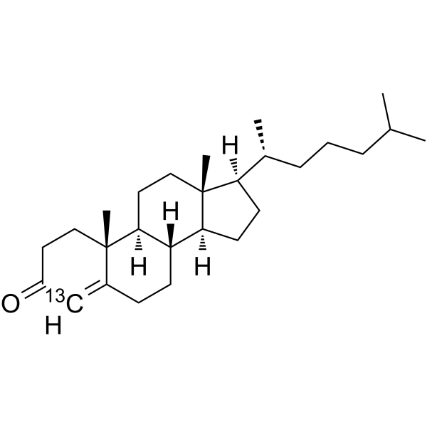 Cholestenone-13C Structure