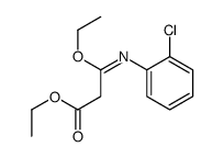 ethyl 3-(2-chlorophenyl)imino-3-ethoxypropanoate结构式