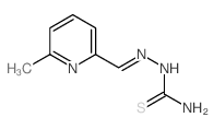 [(6-methylpyridin-2-yl)methylideneamino]thiourea Structure