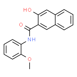 sodium N-(o-anisyl)-3-hydroxynaphthalene-2-carboxamidate结构式