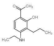 1-[4-(乙基氨基)-2-羟基-3-丙基苯基]-1-乙酮结构式