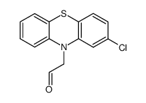 N-(formylmethyl)-2-chlorophenothiazine结构式