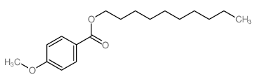 decyl 4-methoxybenzoate结构式
