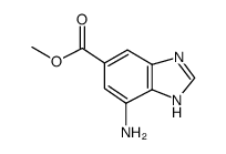 1H-Benzimidazole-5-carboxylicacid,7-amino-,methylester Structure