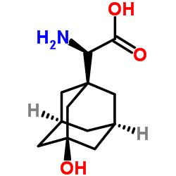 3-羟基-1-金刚烷基-D-甘氨酸结构式