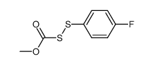 p-Fluorophenylsulfenyl methyl thiocarbonate Structure