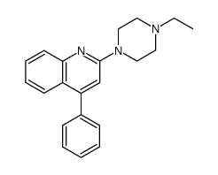 2-(4-ethyl-1-piperazinyl)-4-phenylquinoline结构式