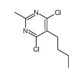 5-butyl-4,6-dichloro-2-methyl-pyrimidine Structure