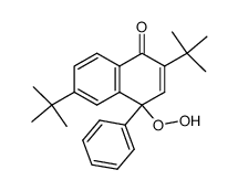 2,6-di-tert-butyl-4-hydroperoxy-4-phenylnaphthalen-1(4H)-one Structure