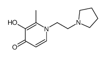 4(1H)-Pyridinone,3-hydroxy-2-methyl-1-[2-(1-pyrrolidinyl)ethyl]-(9CI)结构式