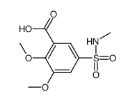 2,3-dimethoxy-5-[(methylamino)sulphonyl]benzoic acid结构式