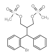 1,3-Propanediol,2-[(2-bromophenyl)phenylmethyl]-,1,3-dimethanesulfonate Structure