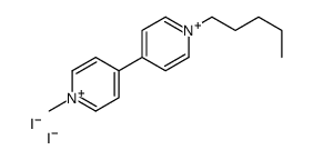 1-methyl-4-(1-pentylpyridin-1-ium-4-yl)pyridin-1-ium,diiodide Structure