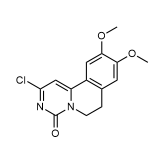 2-氯-6,7-二氢-9,10-二甲氧基-4H-嘧啶[6,1-a]异喹啉-4-酮结构式
