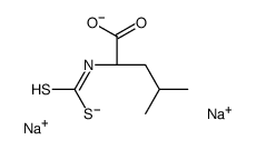 N-Dithiocarboxy-L-leucine disodium salt结构式