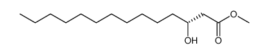 (R)-Methyl 3-hydroxytetradecanoate Structure