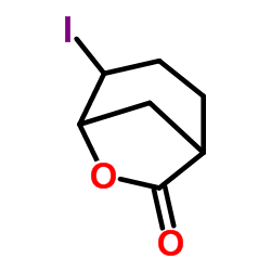 4-Iodo-6-oxabicyclo[3.2.1]octan-7-one Structure