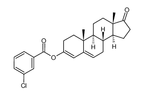 3-(m-chlorobenzoyloxy)androsta-3,5-dien-17-one结构式