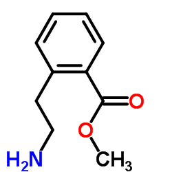 2-(2-氨基乙基)-苯甲酸甲酯结构式