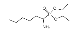dl-(1-aminohexyl)phosphonic acid diethyl ester Structure