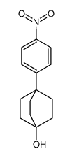1-hydroxy-4-(4-nitrophenyl)bicyclo[2.2.2]octane Structure