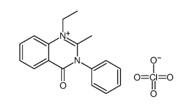 1-ethyl-2-methyl-3-phenylquinazolin-1-ium-4-one,perchlorate结构式