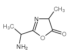 2-(1-Aminoethyl)-4-methyl-5(4H)-oxazolone Structure