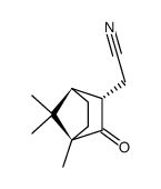 (1R-endo)-4,7,7-Trimethyl-3-oxobicyclo[2.2.1]heptan-2-acetonitril结构式