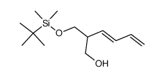 (3E)-2-({[tert-butyl(dimethyl)silyl]oxy}methyl)-3,5-hexadien-1-ol Structure