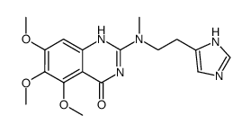 2-{[2-(3H-imidazol-4-yl)-ethyl]-methyl-amino}-5,6,7-trimethoxy-1H-quinazolin-4-one Structure