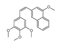 1-methoxy-3-[2-(3,4,5-trimethoxyphenyl)ethenyl]naphthalene结构式