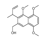 (3-but-3-en-2-yl-4,5,8-trimethoxynaphthalen-2-yl)methanol Structure