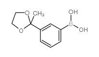 3-(2-METHYL-1,3-DIOXOLAN-2-YL)PHENYLBORONIC ACID structure