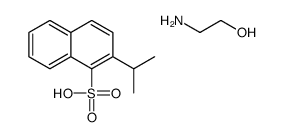 isopropylnaphthalene-1-sulphonic acid, compound with 2-aminoethanol (1:1) Structure