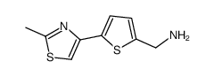 [5-(2-甲基-1,3-噻唑-4-基)噻吩-2-基]甲胺结构式
