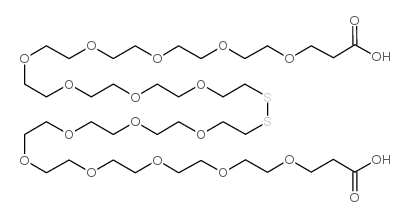 Acid-PEG8-S-S-PEG8-acid structure