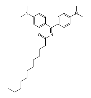 N-[bis[4-(dimethylamino)phenyl]methylidene]dodecanamide Structure