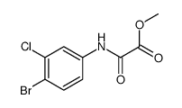 methyl 2-(4-bromo-3-chloroanilino)-2-oxoacetate结构式