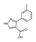 5-(3-methylphenyl)-1H-pyrazole-4-carboxylic acid Structure