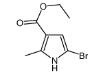 5-溴-2-甲基-1H-吡咯-3-羧酸乙酯结构式