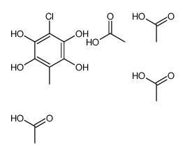 acetic acid,3-chloro-6-methylbenzene-1,2,4,5-tetrol结构式