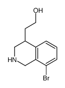 2-(8-溴-1,2,3,4-四氢异喹啉-4-基)乙醇结构式